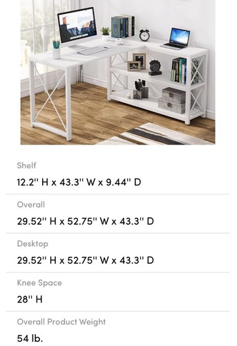 Box computer desk - box, never