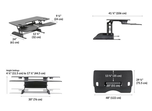 Varidesk pro plus standing - varidesk, 48